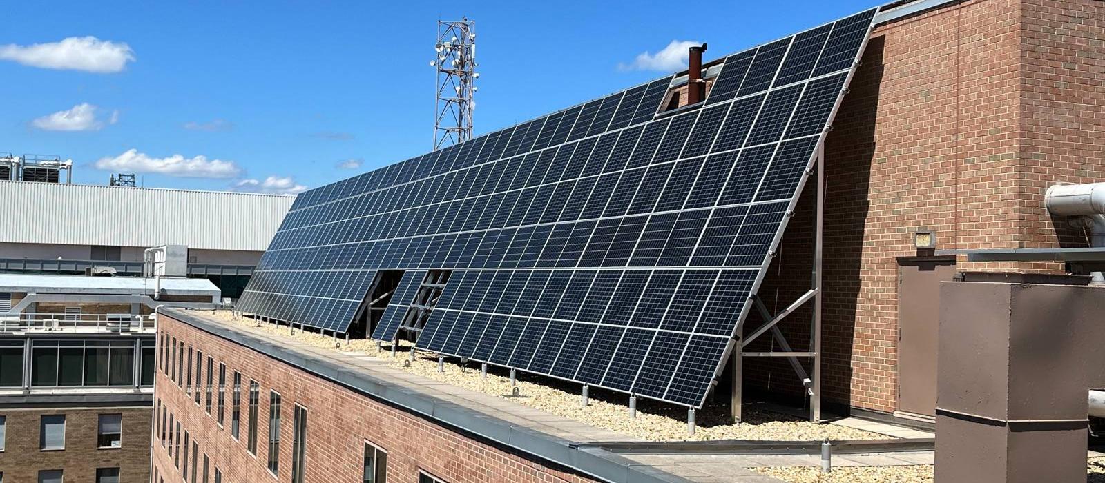 Elevated rooftop solar canopy