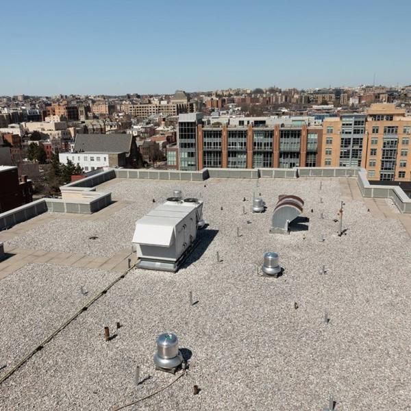 Can solar go above HVAC equipment?